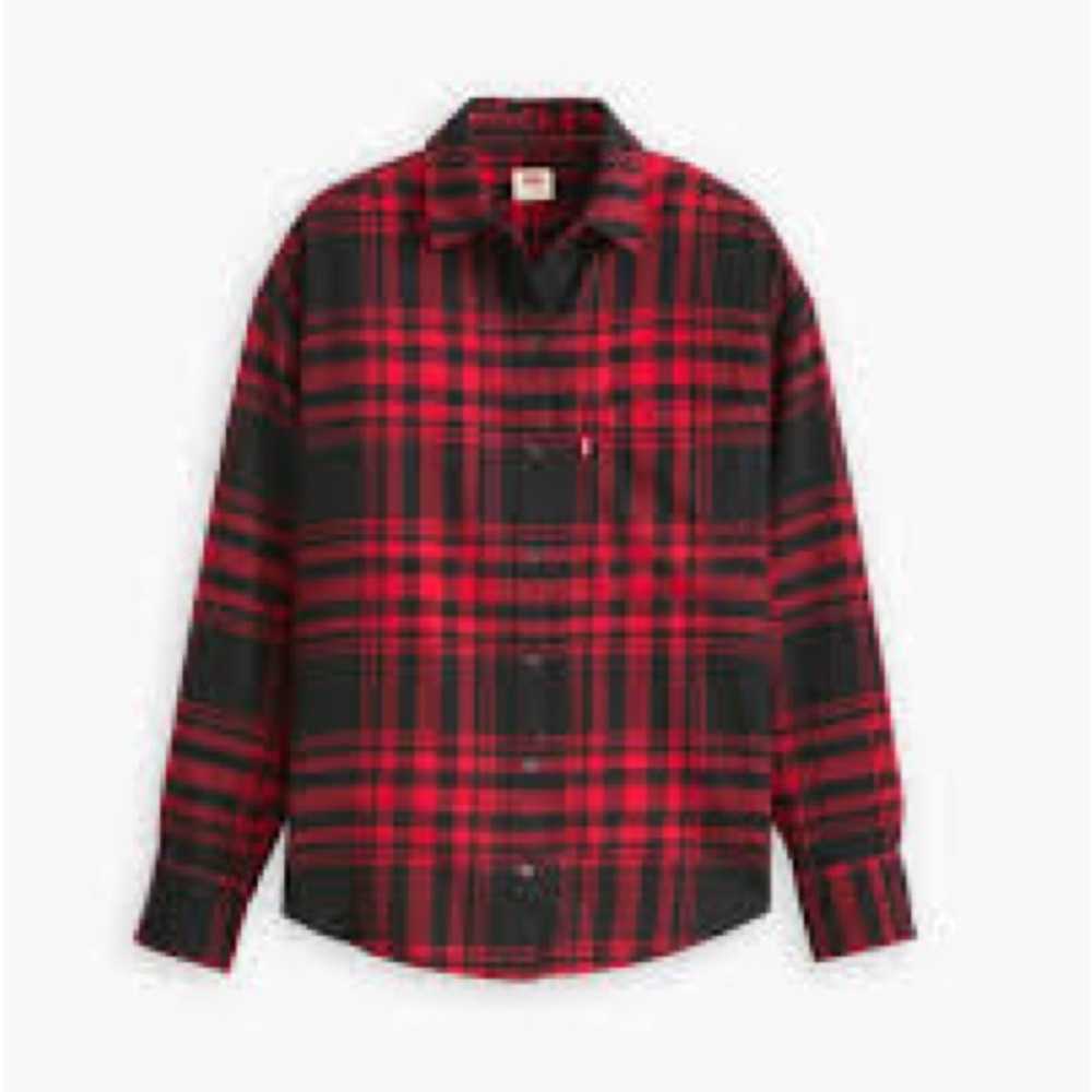 Levi’s Red and Black Plaid Shirt